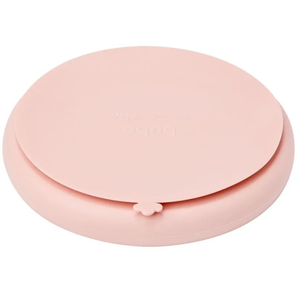 Plato con ventosa BUBA cloudy rosa