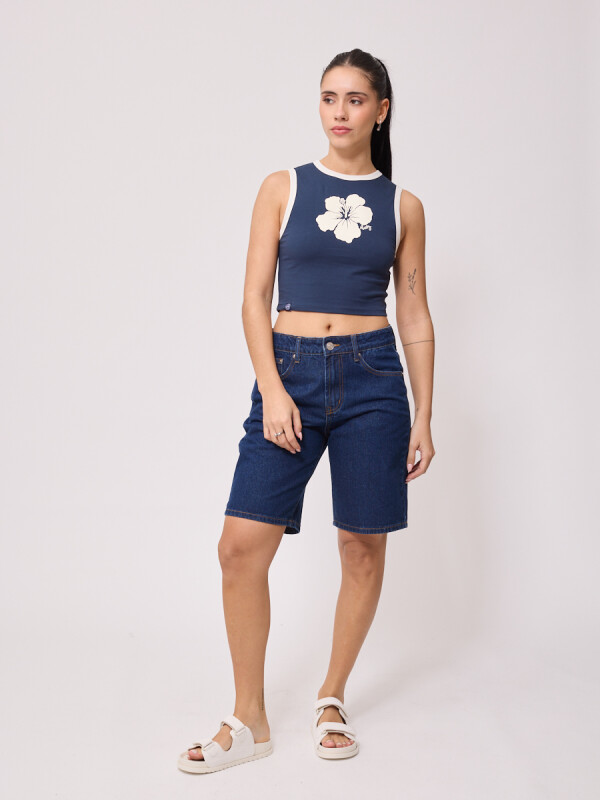 SHORT JEAN MIRELA RUSTY Azul Oscuro