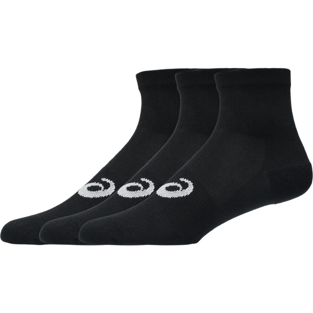 Medias Training 3 Pack Quarter Sock Unisex Performance Black