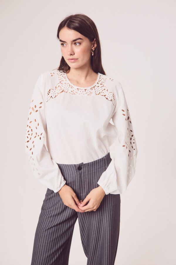 Blusa Boho Manga Larga Nacar