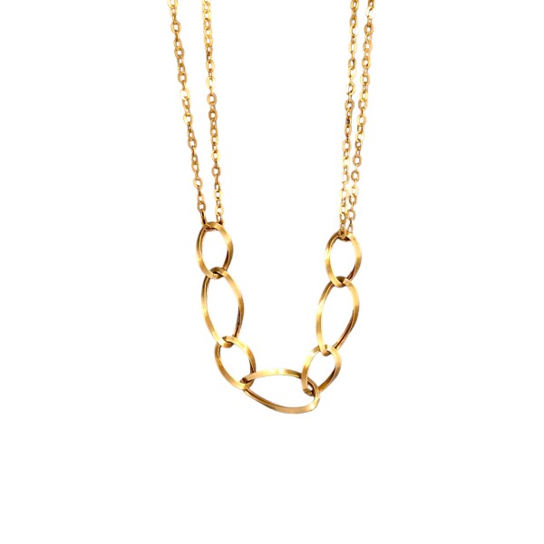 Conjunto Forcé Oval-Oro bajo-Sin piedra-CJ8013 sinpiedra