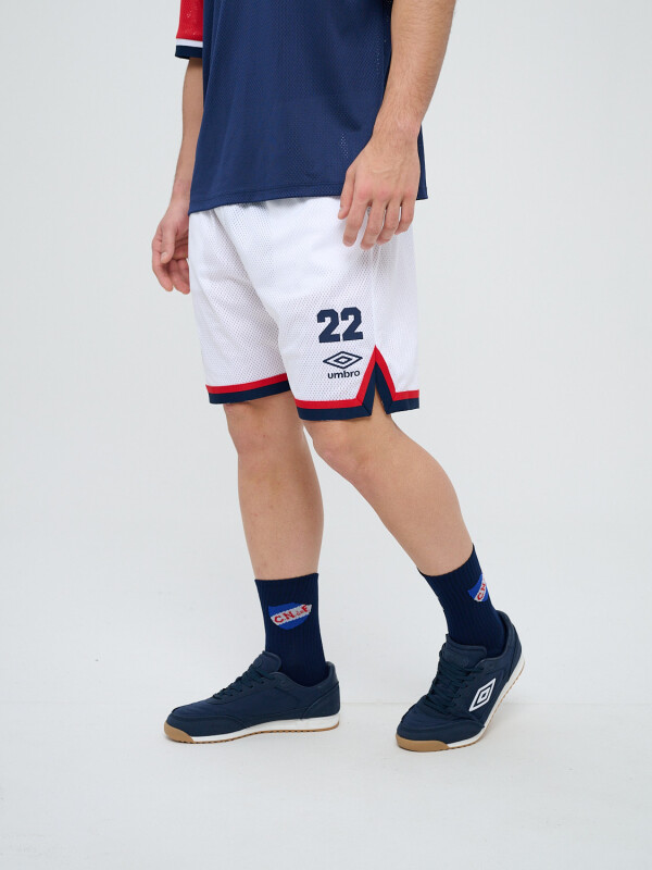 SHORT MATCH Nacional Hombre Blanco