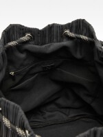 Bolso Bucket Plisado negro