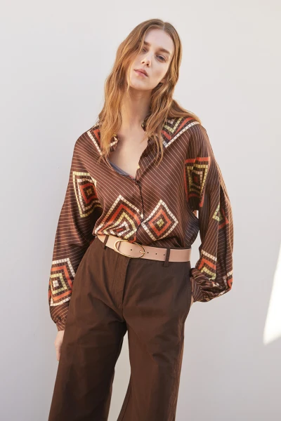BROOKLYN SHIRT Marron