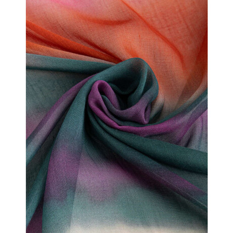 Pañuelo Estampado Estilo Ombre Combinacion Multicolor
