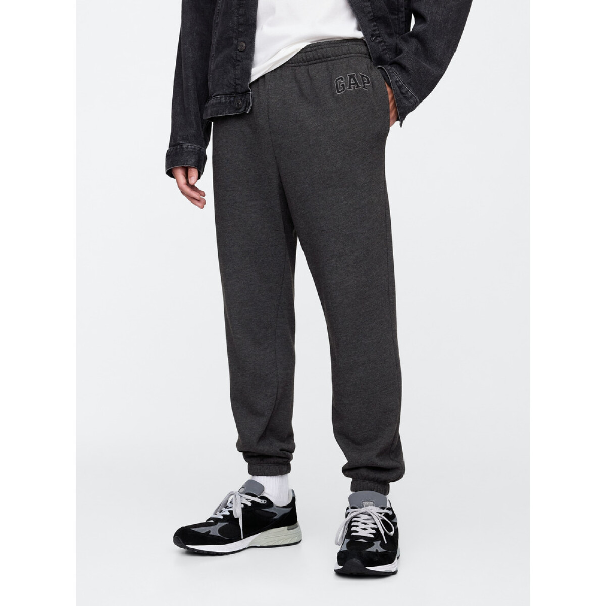 V-FRCH FT HERITAGE LOGO JOGGER B85 CHARCOAL HEATHER XXL - B85 CHARCOAL HEATHER 
