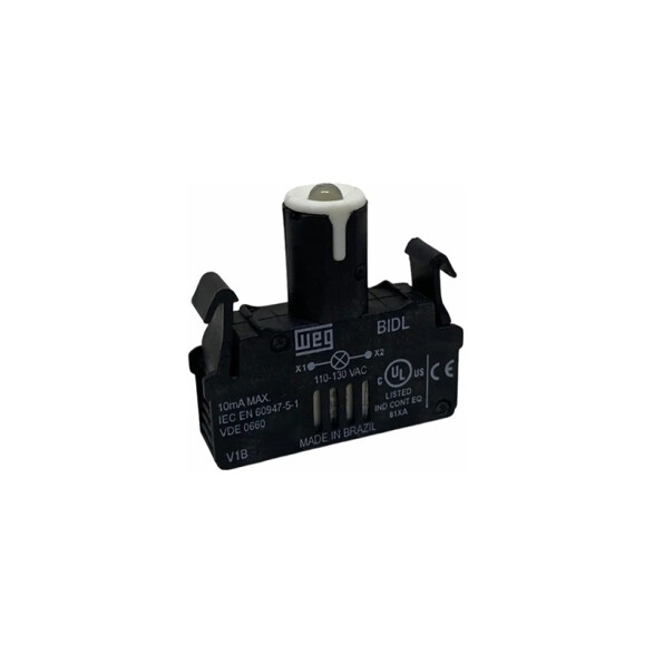 BLOCK P/PILOTO 110V C/LED INCOLORO WE5840