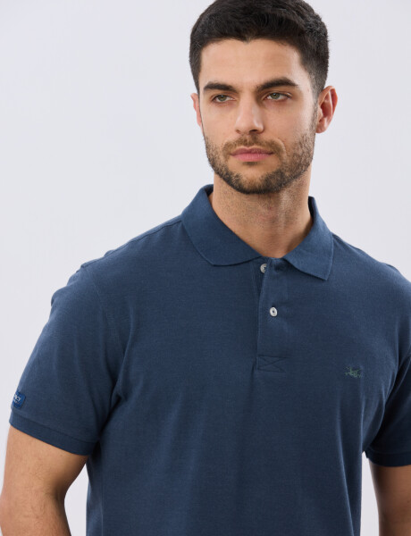 REMERA POLO LISA PIQUÉ Denim