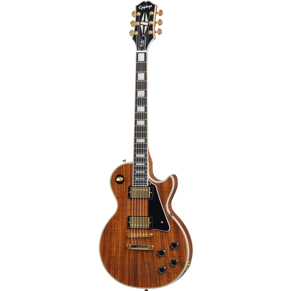 GUITARRA ELECTRICA EPIPHONE LES PAUL CUSTOM KOA NATURAL 