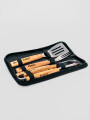 Accesorios Para Parrilla Set De 4 Piezas. Espátula, Tenedor, Cuc Color Unico