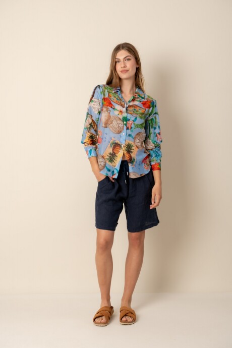 Camisa Julliet Celeste