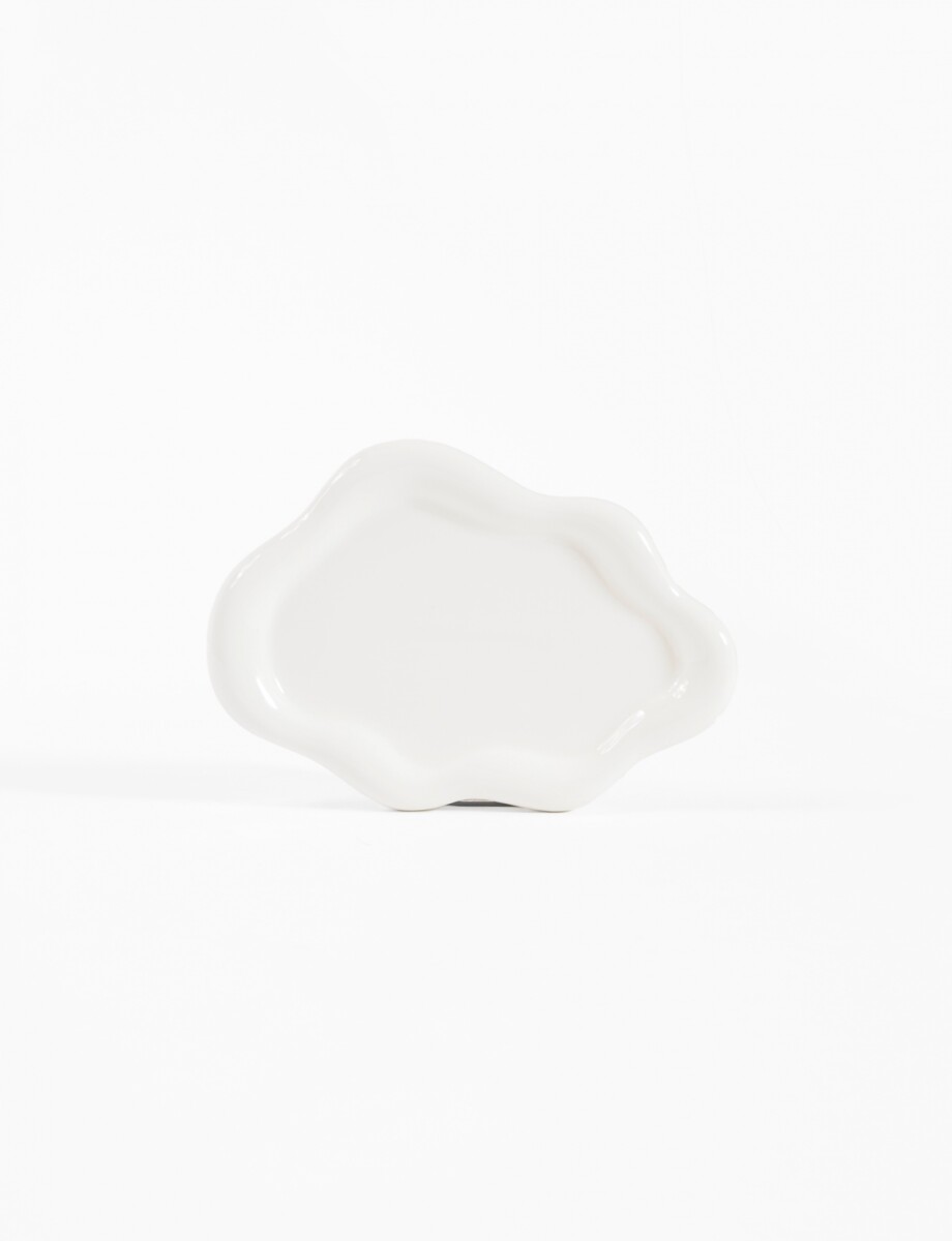 Plato cerámica para bijou - blanco 