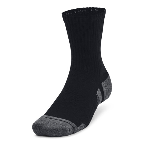 UA Performance Cotton 3p Mid-WHT BLK-001