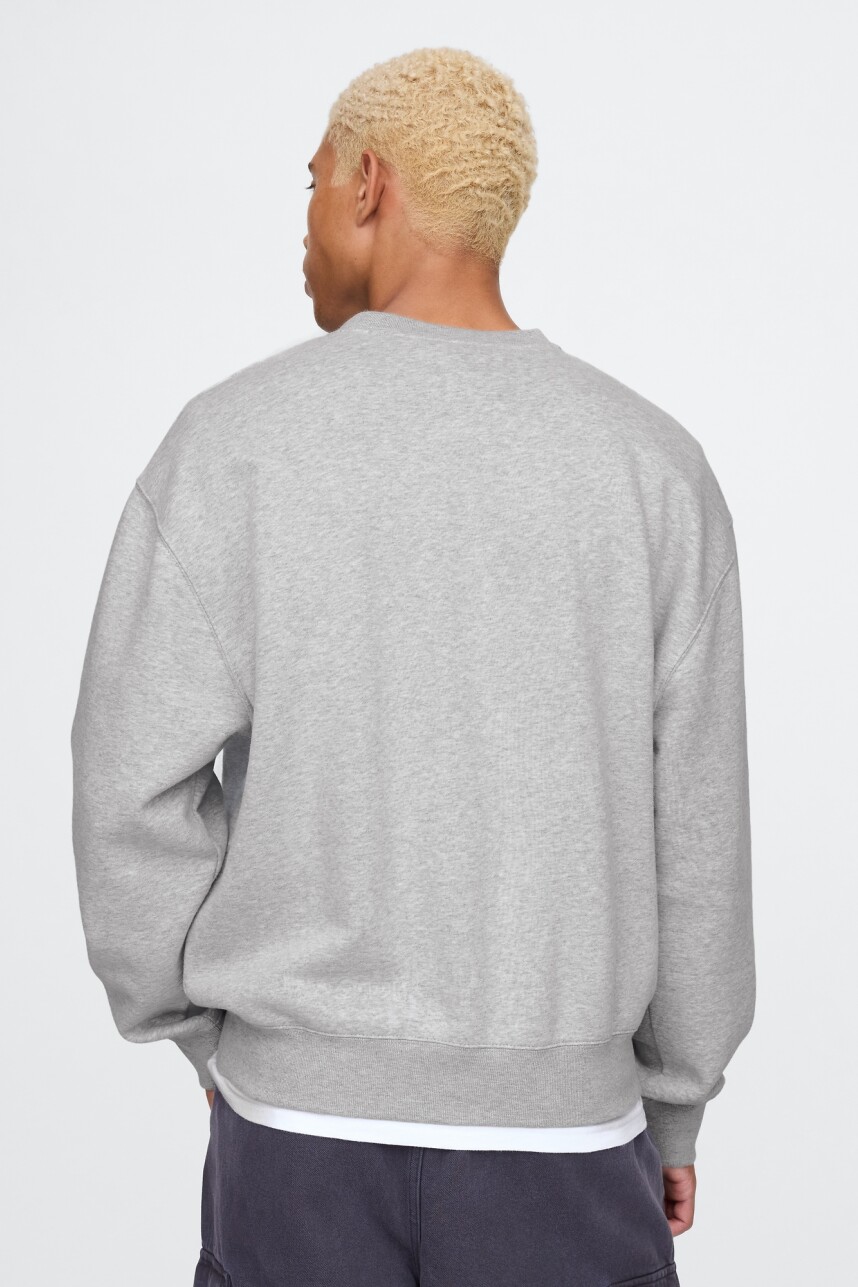 Buzo Deportivo Logo Gap Hombre Bc15 Lt Grey Heather
