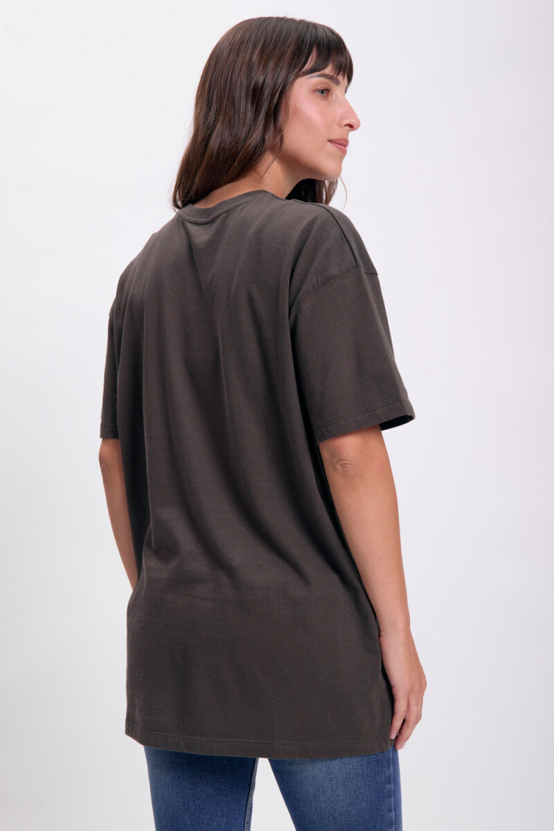 Remera oversize Gris Oscuro