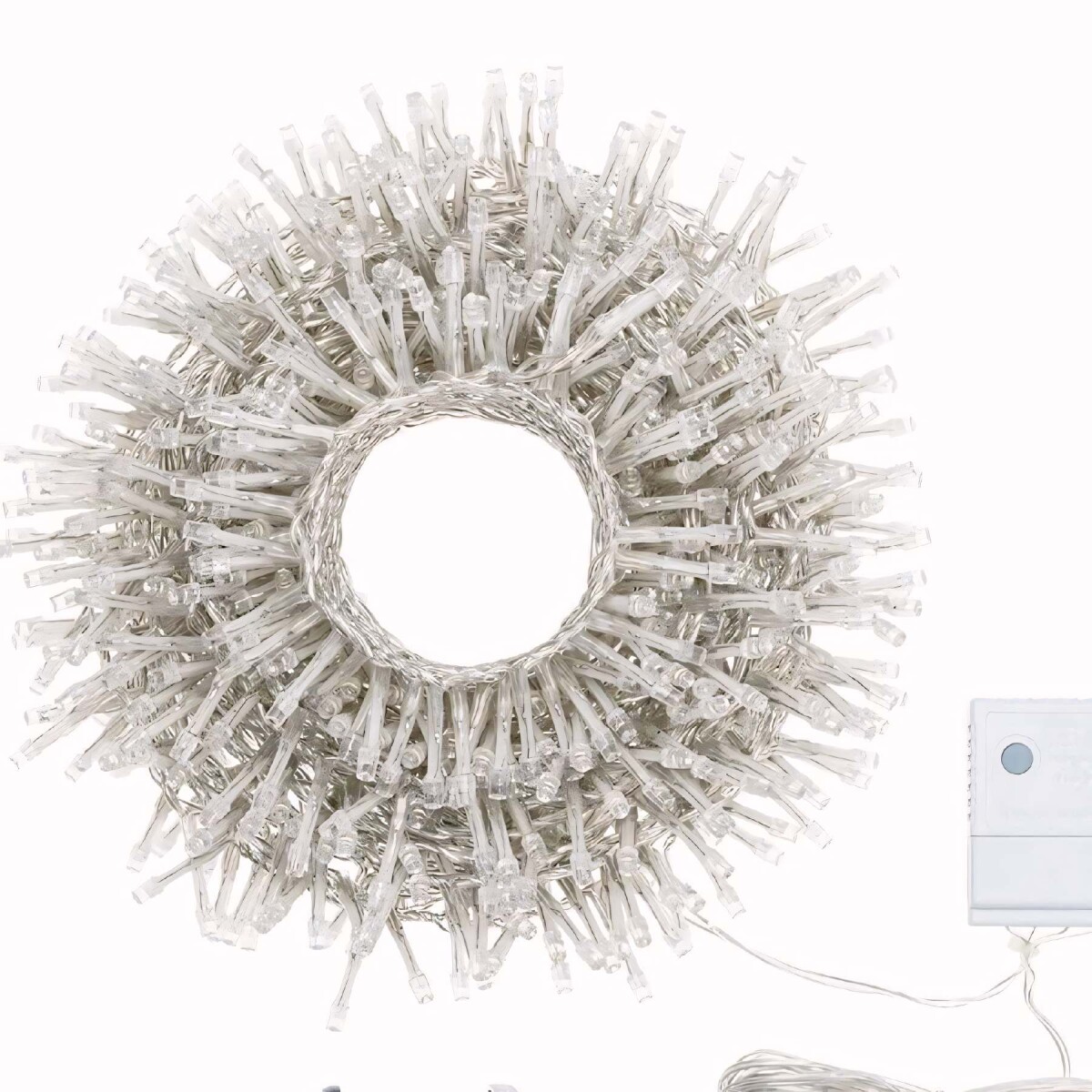100 Luces Navidad Led 9 Metros Cable Cristal Guia Con Modos - Variante Fria 