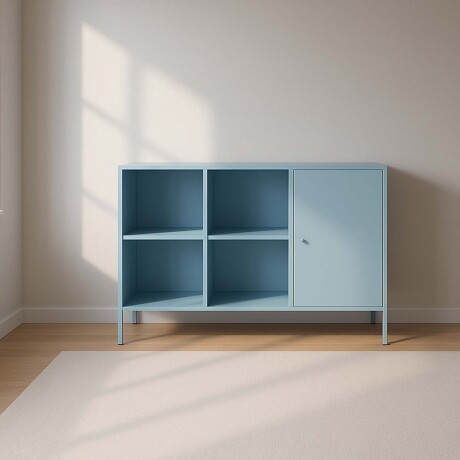 APARADOR 1P 4E METAL CELESTE OLIVIA