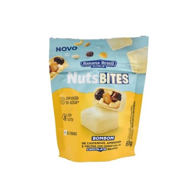 Bomones De Chocolate Blanco Nuts Bites 60g Nutbites Chocolate Blanco 60g