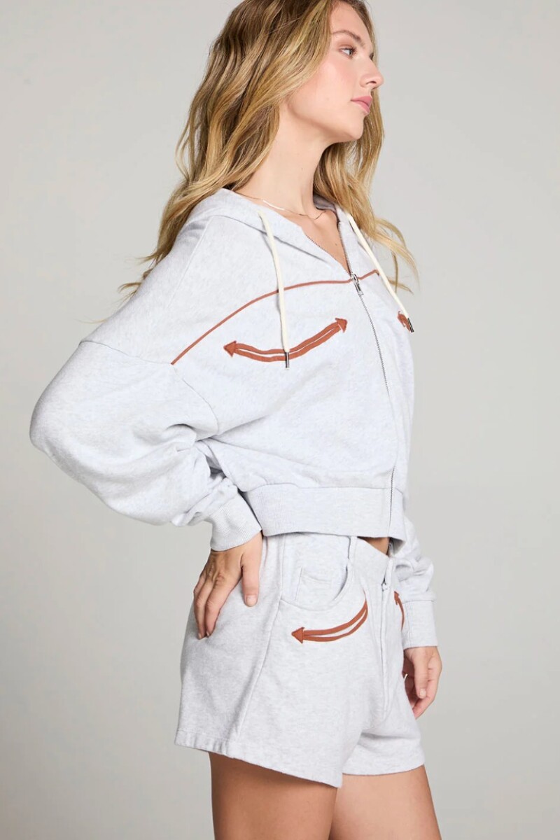 CAMPERA DIBUJOS Gris