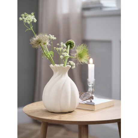 Jarron Gunni Ø14Xh18 Cm Blanco