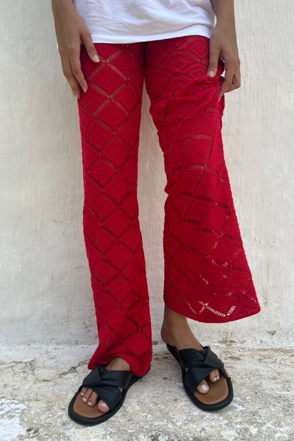 Pantalón Geranio Rojo