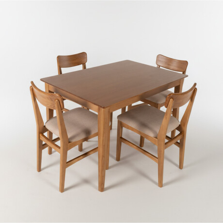 Juego de Comedor Olmo - Mesa 120 + 4 sillas Miel