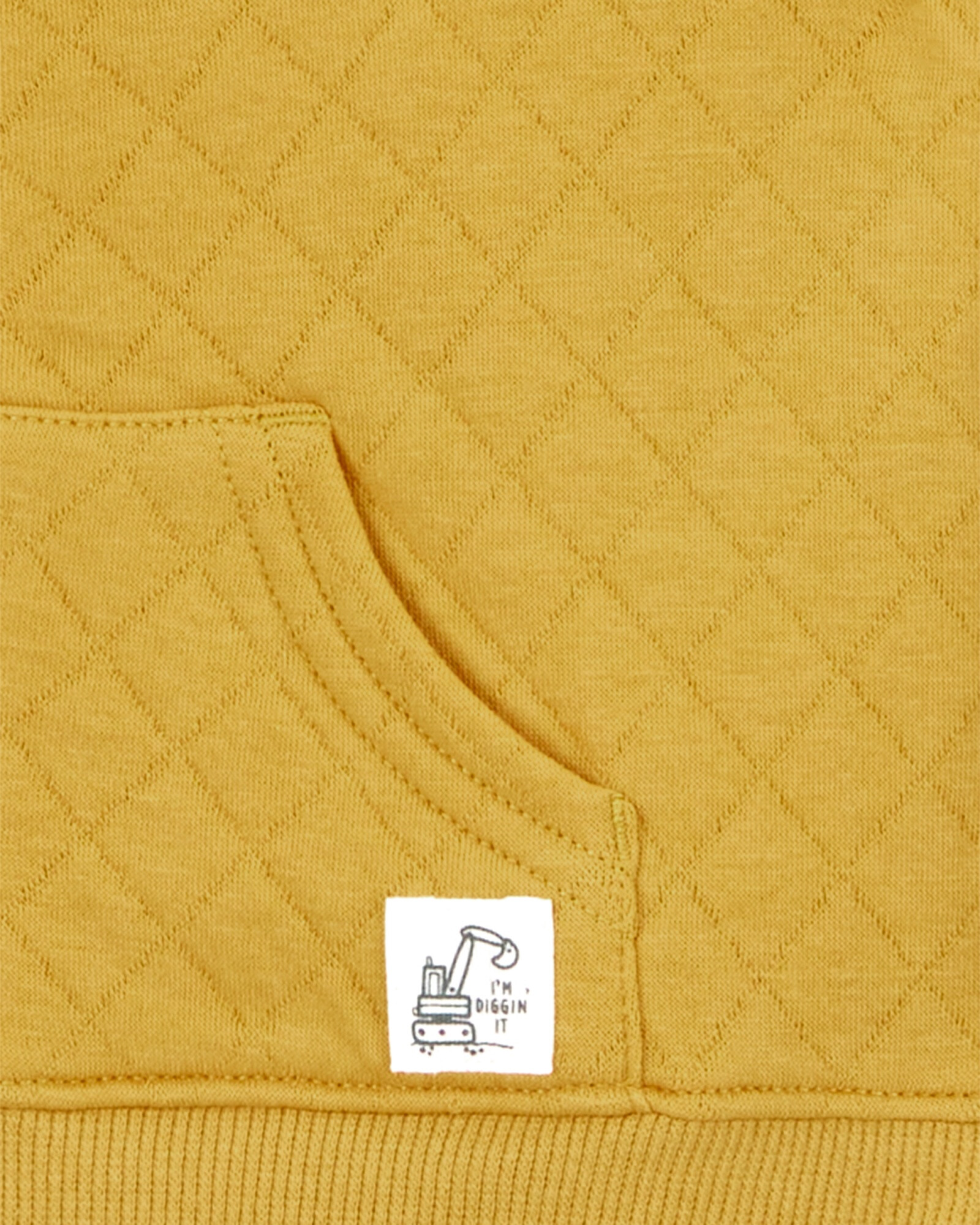 Set tres piezas de algodón, chaleco capitoneado, pantalón y body, diseño constructor Set tres piezas de algodón, chaleco capitoneado, pantalón y body, diseño constructor