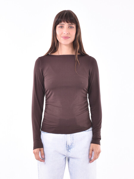 REMERA REESE MARRON OSCURO