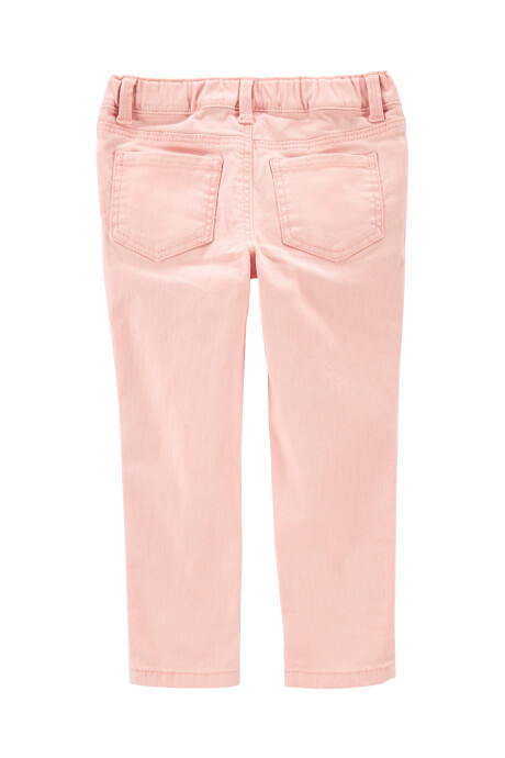 Pantalón de jean ajustado con botones. Talles 2-5T Sin color