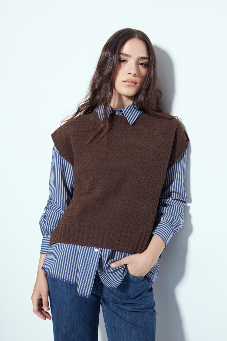 CHALECO ALCALA Chocolate