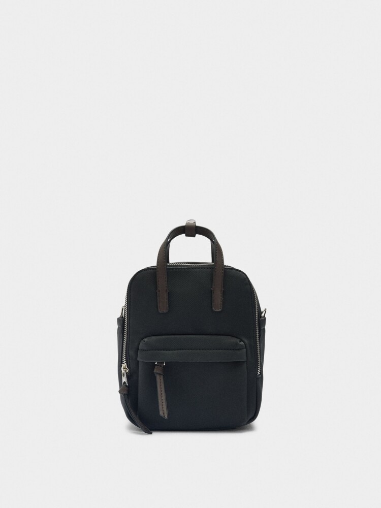 Mochila De Nylon negro