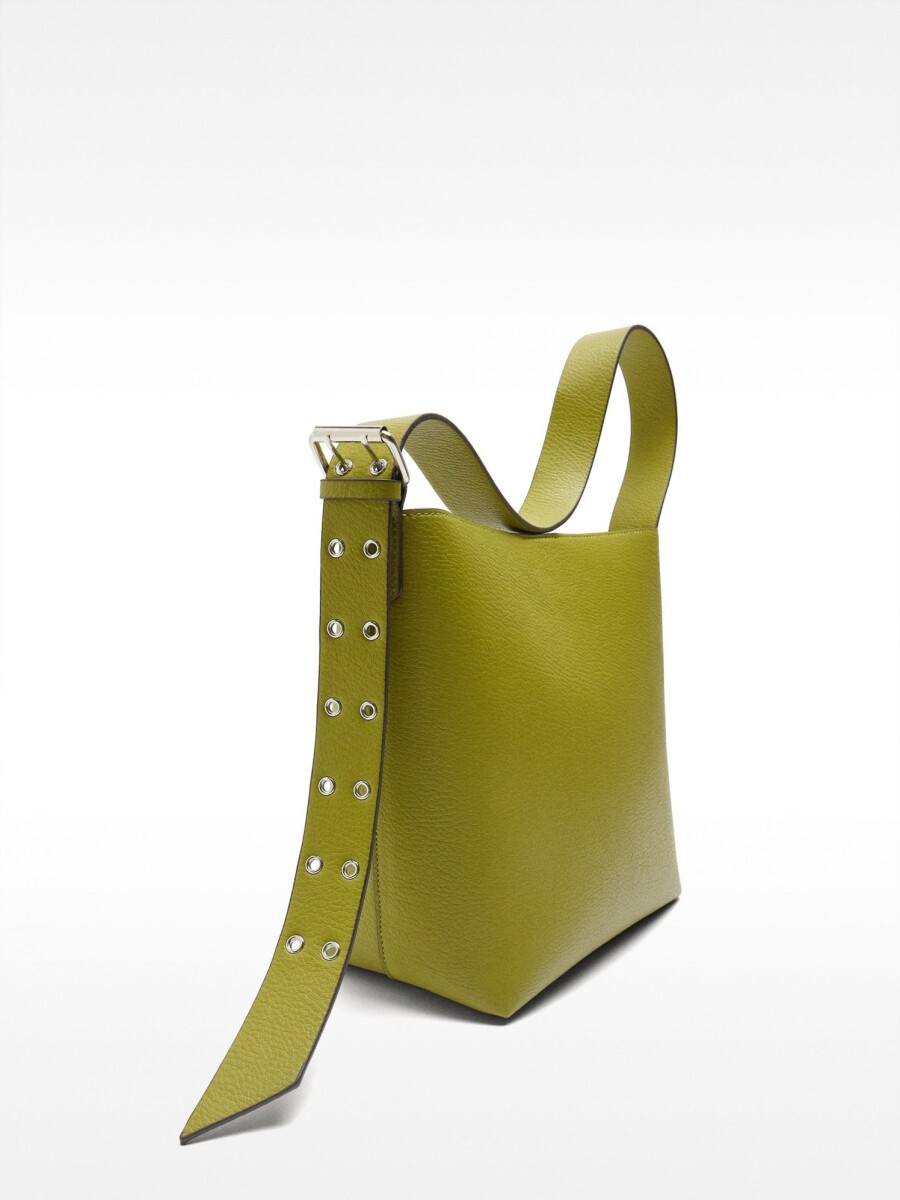 Bolso De Hombro Asa Con Tachuelas verde