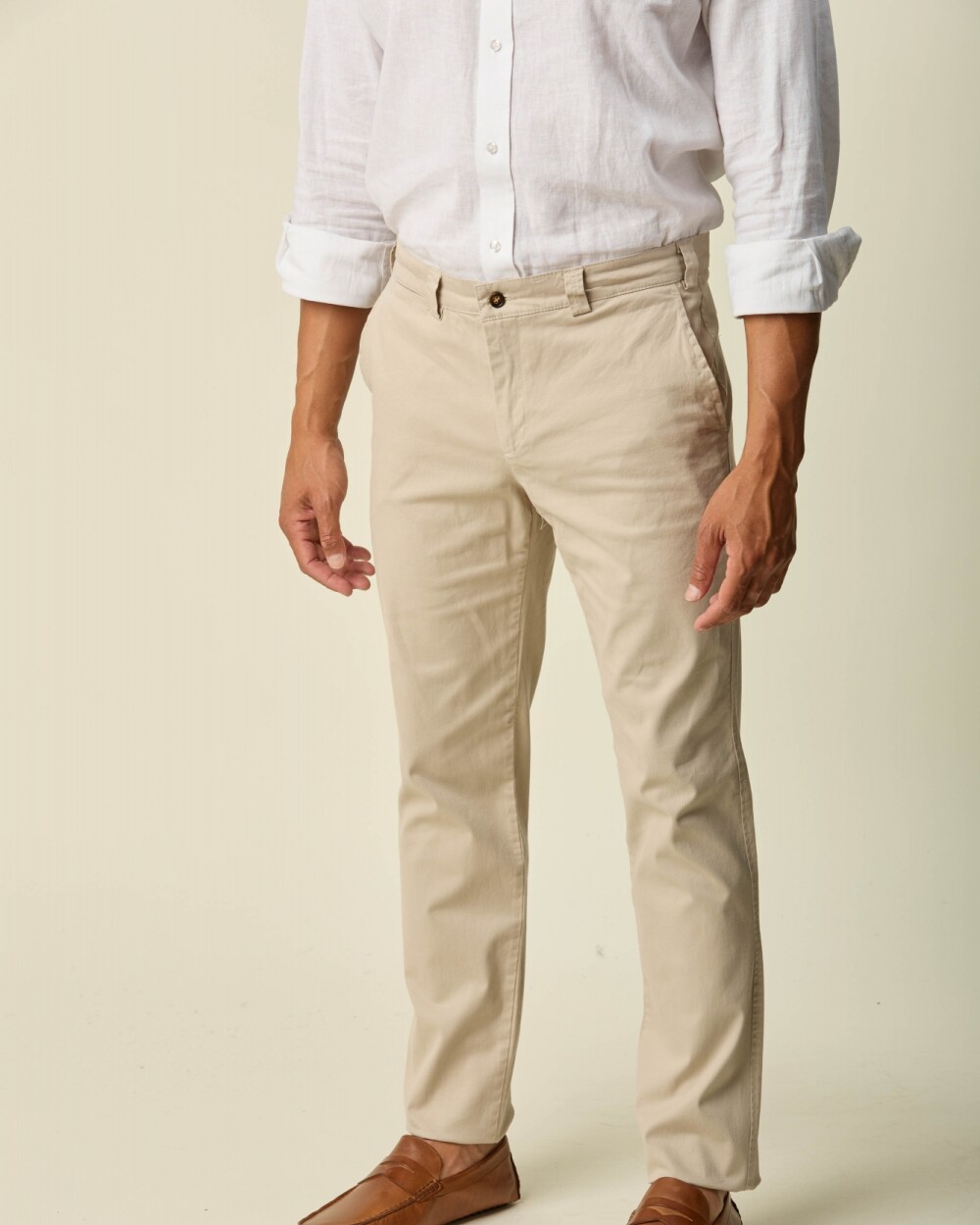 Pantalón Sport Algodon/Spandex Beige