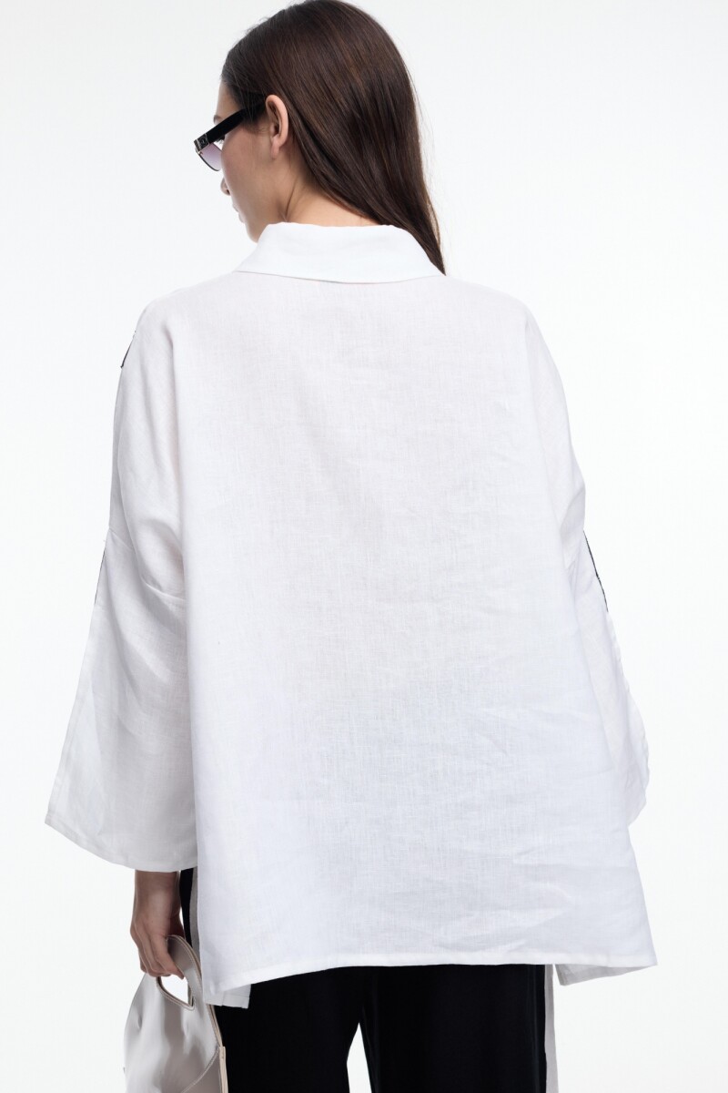 CAMISA TIRAS Crudo