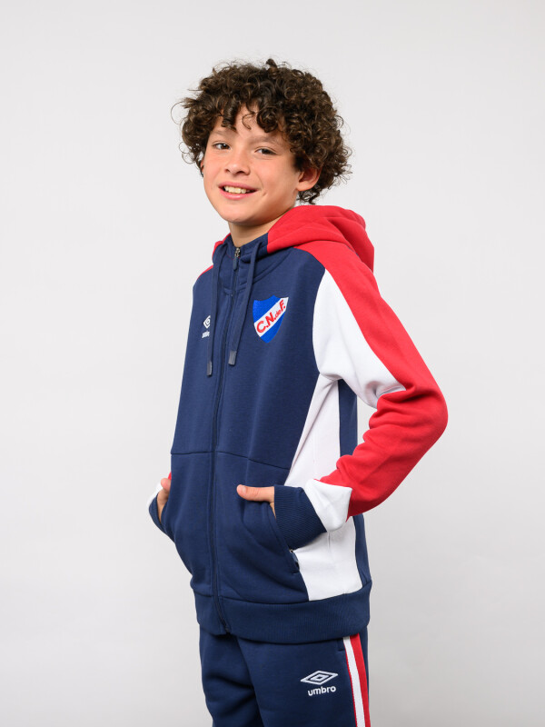 Canguro Con Cierre Grav Nacional Junior Azul Marino, Rojo, Blanco