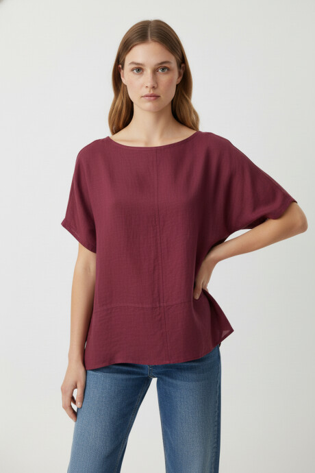 Blusa Marixa Bordeaux Claro
