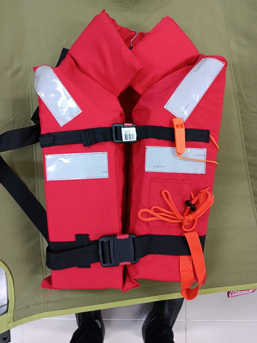 CHALECO SALVAVIDA NARANJA C/REFLECTIVOS 