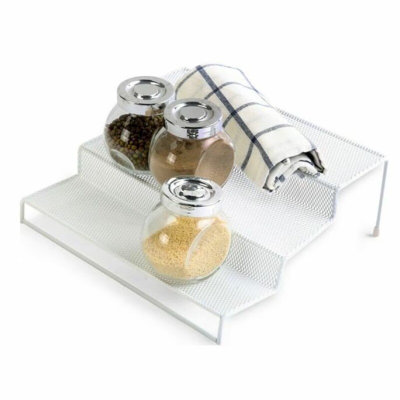 Organizador Escalonado Metálico Blanco 26,5x25x9 cm IN ORGANZADOR METAL COCNA 26.5X25X9