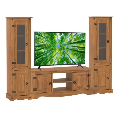 Promo Rack de TV + Paneleros Linea Naturale - Roble Promo Rack de TV + Paneleros Linea Naturale - Roble