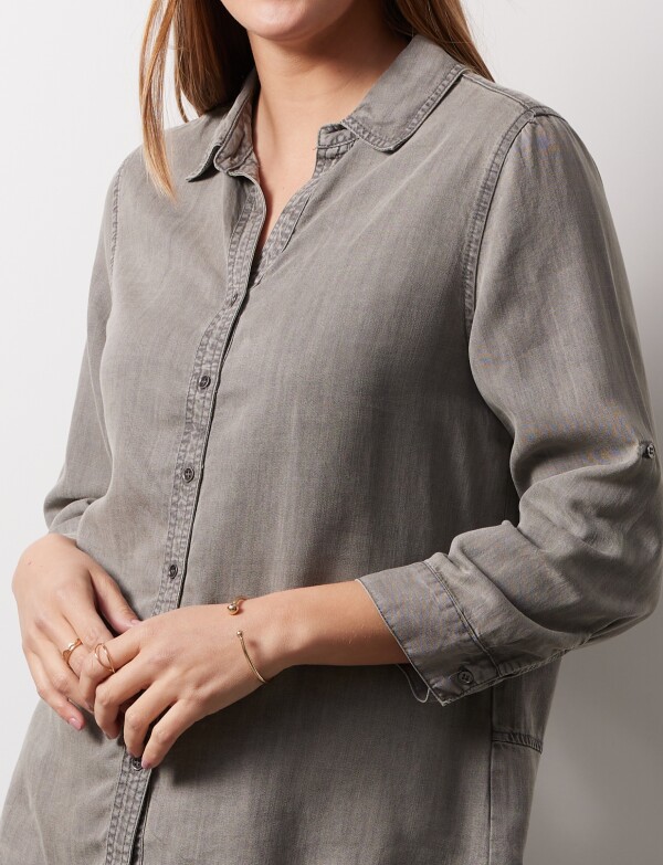 Camisa Tencel GRIS