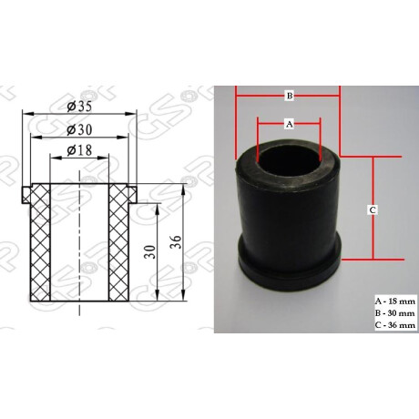 BUJE TOYOTA ELASTICO HILUX -/97 AOJUN PLUTUS GONOW PICKUP - BUJE TOYOTA ELASTICO HILUX -/97 AOJUN PLUTUS GONOW PICKUP -