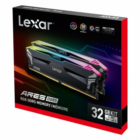 Memorias Lexar DDR5 32GB (16GB X2) 6400MHZ Rgb 001