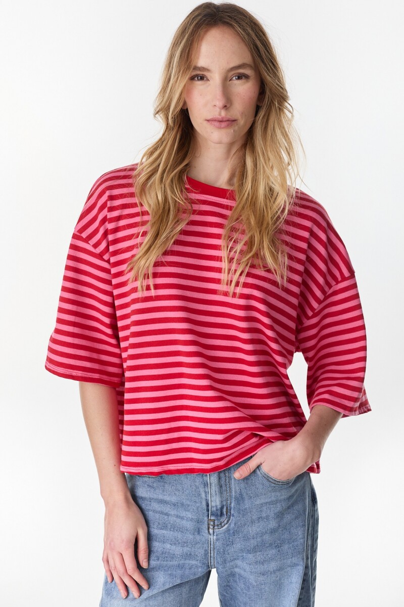 Tshirt Rowan - Rojo/Rosa 
