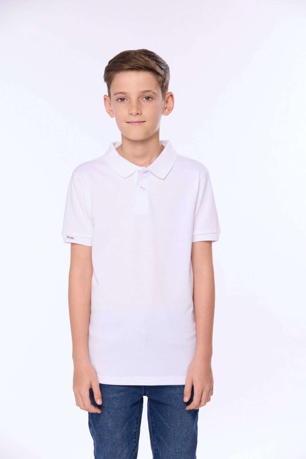REMERA POLO PIQUE LISA Blanco