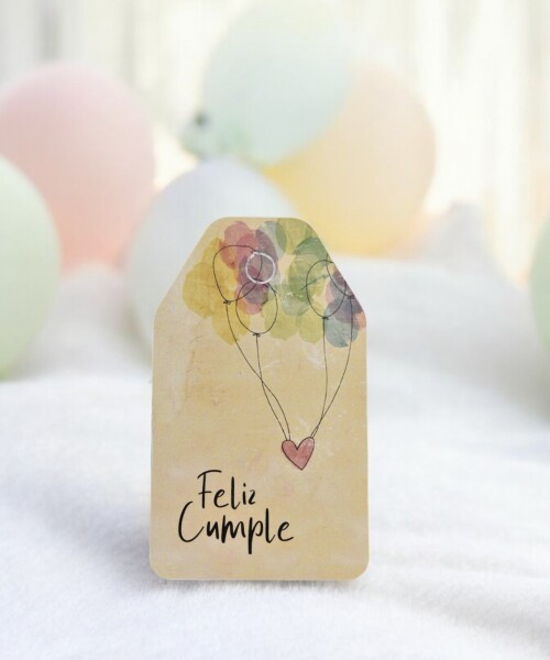 Tag cumpleaños 5x8,5. DISEÑO 8