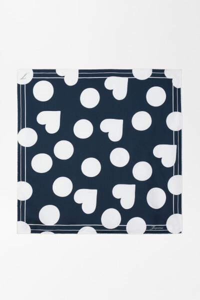 LE FOULARD COEUR Estampado