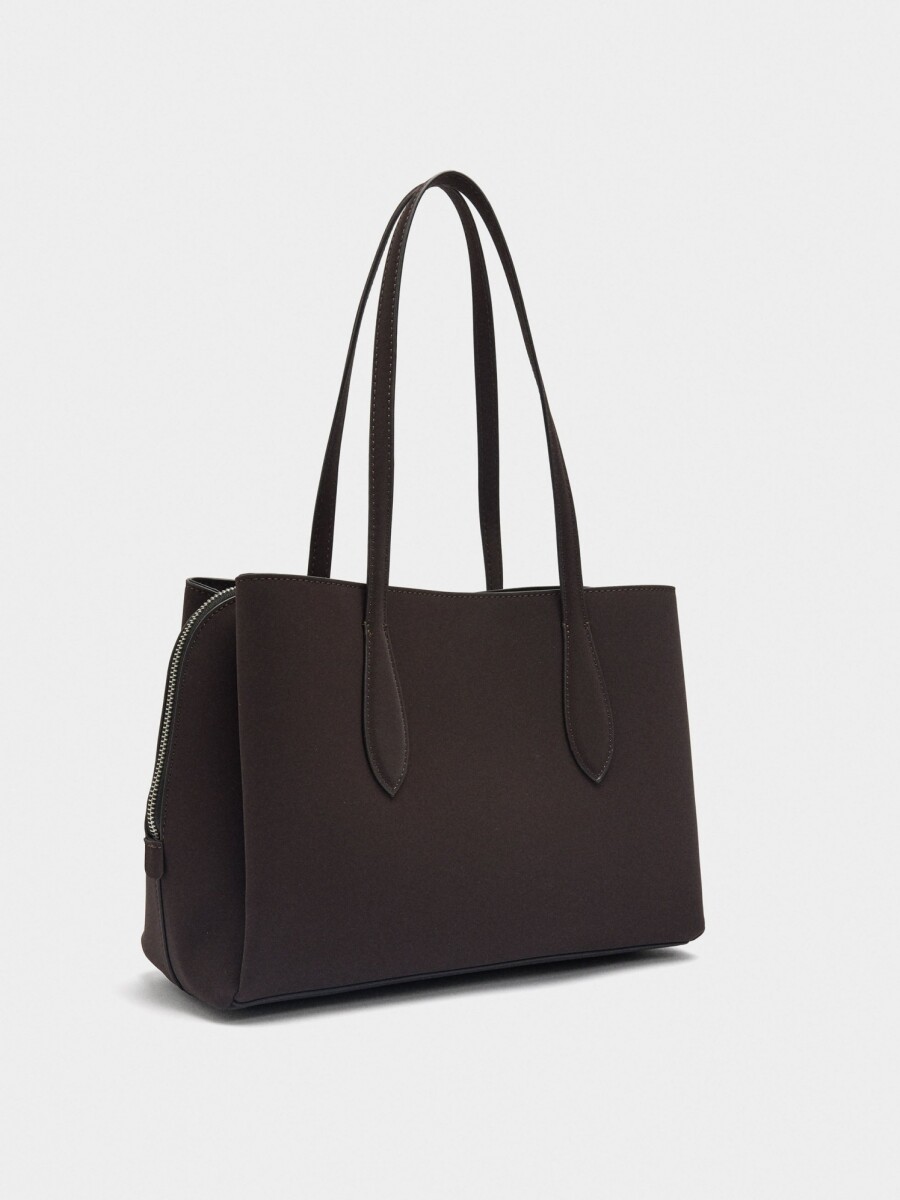 Bolso Para Portátil 13" Textura Suave marron