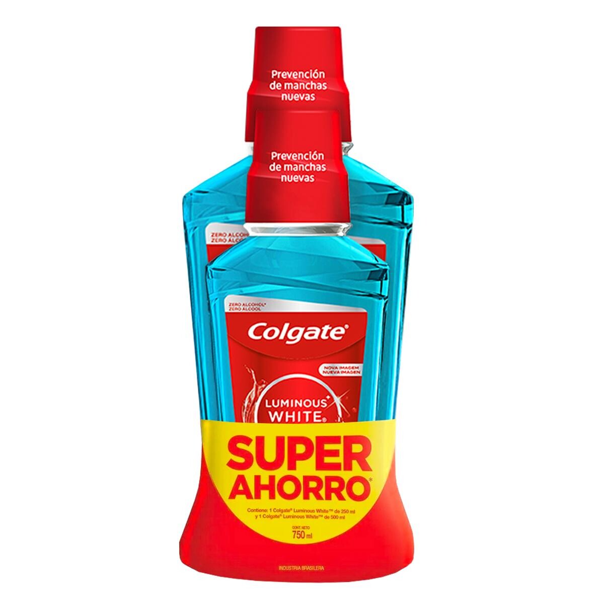 Enjuague Bucal Colgate Luminous White 500 Ml+ 250 De Regalo. 