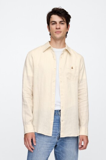 Camisa De Lino Oso Brannan Hombre Chino