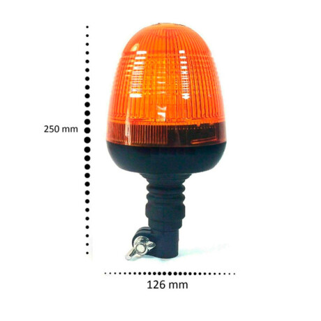 SEÑALIZACION - BALIZA FLASHER 16 LED AMBAR 9V-30V PARA MASTIL WESTON SEÑALIZACION - BALIZA FLASHER 16 LED AMBAR 9V-30V PARA MASTIL WESTON